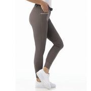 Pantalon d'équitation avec basanes silicone pour cavalières Equi-Thème Gizel taupe
