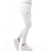 Pantalon d'équitation avec basanes silicone pour cavalières Equi-Thème Lucy blanc