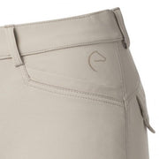 Pantalon d'équitation full grip pour cavalières Equi-Thème Micro beige détail poche