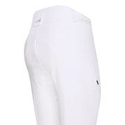 Pantalon d'équitation pour femmes du 32 au 46 proposant deux longueurs de jambes Euro-Star Queen Diamond full grip blanc