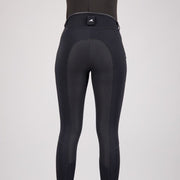 Pantalon d'équitation femme du 32 au 46 proposant deux longueurs de jambe Euro-Star Queen full grip noir