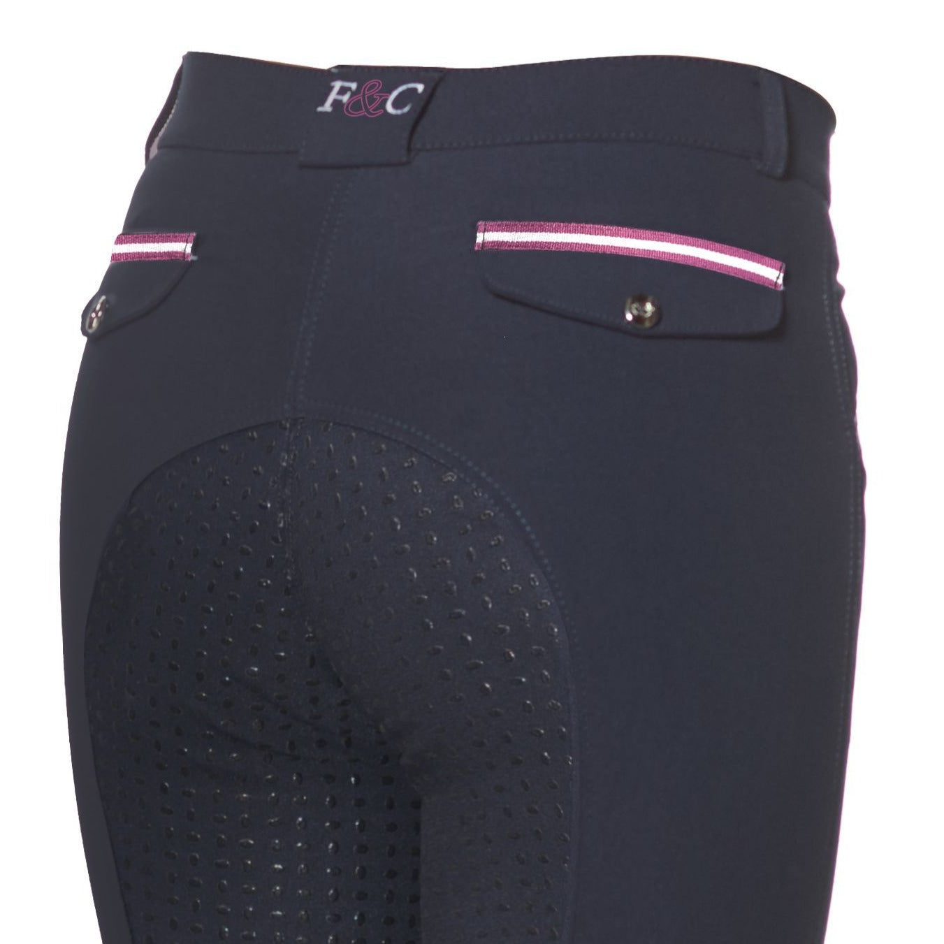 Pantalon d'équitation full grip pour femme Flags&Cup Cayenne Full Grip marine