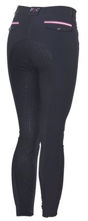 Pantalon d'équitation full grip pour femme Flags&Cup Cayenne Full Grip marine