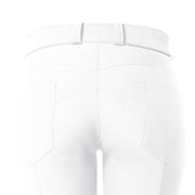 Fond du pantalon d'équitation femme Flags&Cup Push Up blanc