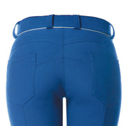 Fond du pantalon d'équitation femme Flags&Cup Push Up bleu éléctrique