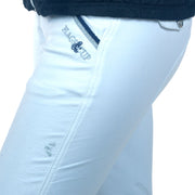 Pantalon d'équitation avec basanes grip pour cavalières Flags&Cup Varena blancporté