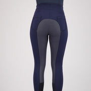 Pantalon d'équitation femme grande taille du 32 au 42 Euro-Star Wondershape marine