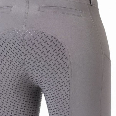 Pantalon équitation femme du 34 au 46 HKM Emma full grip gris