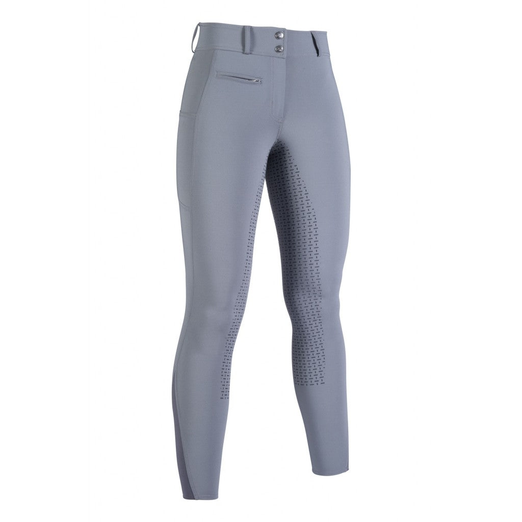 Pantalon équitation femme du 34 au 46 HKM Chloé full grip gris