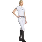 Pantalon d'équitation femme Cayenne blanc porté