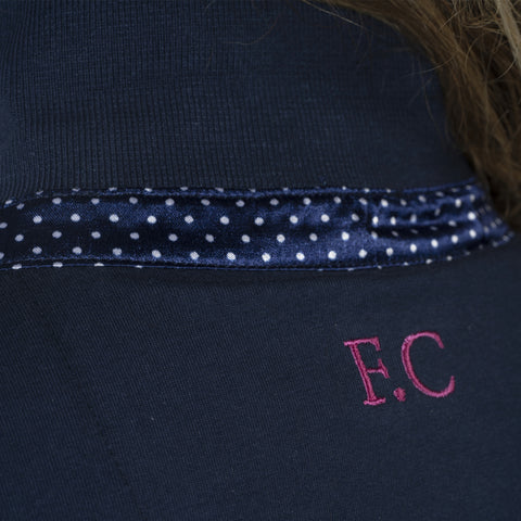 Polo pour femmes du XXS au XXL Flags and Cup Catamarca marine détail col