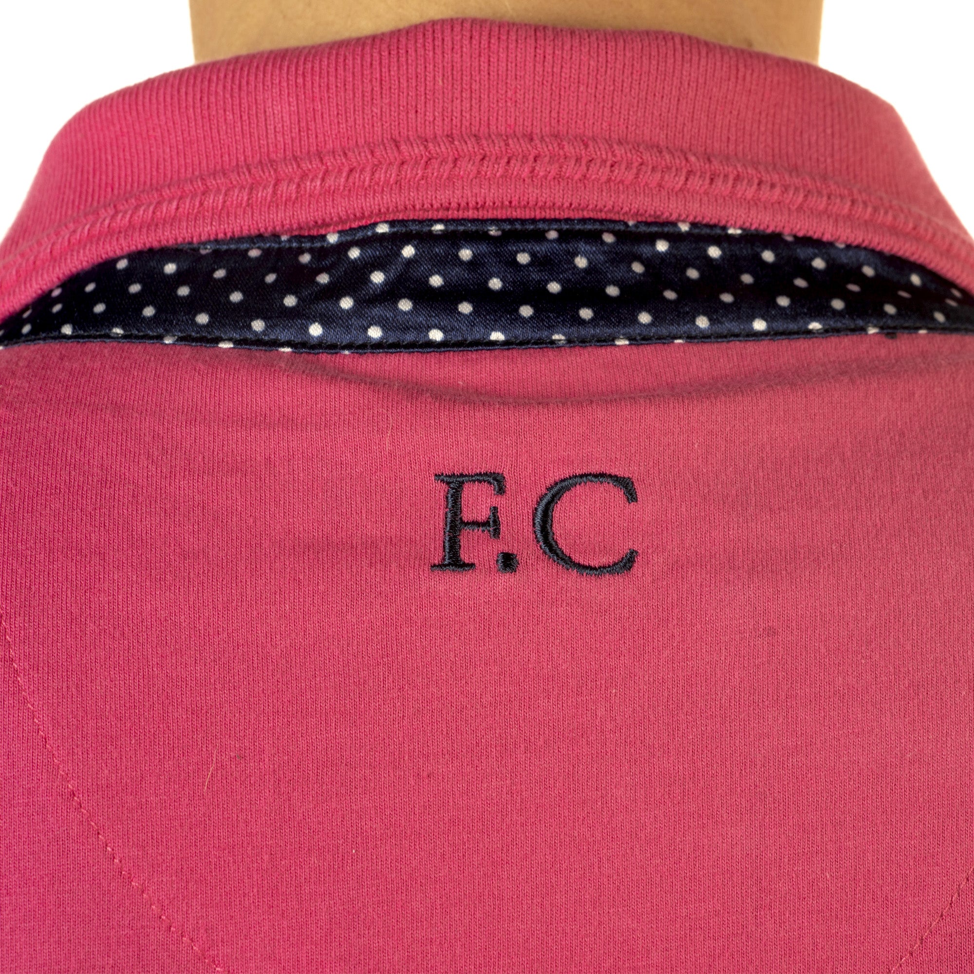 Polo pour femmes du XXS au XXL Flags and Cup Catamarca fuchsia détail dos