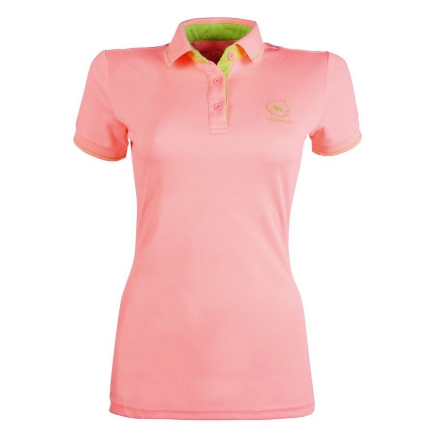 Polo à manches courtes pour femmes du XS au XXL HKM Classic Polo rose