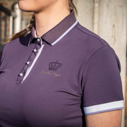Polo à manches courtes pour femme du XS au XXL HKM Lavender Bay violet