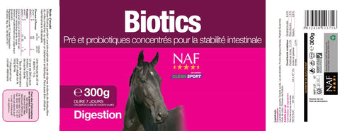 Etiquette du produit Naf Biotics