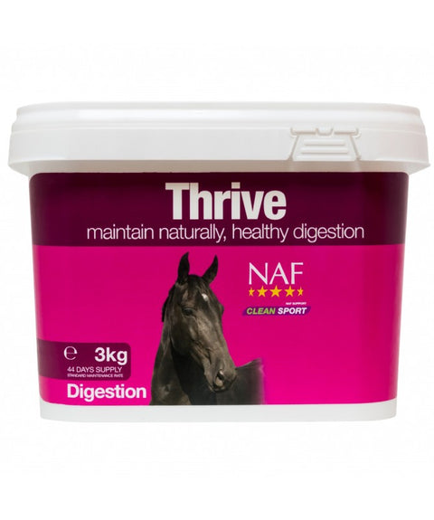 Compléments alimentaires pour le soutien intestinal des chevaux Naf Thrive 3 kgs