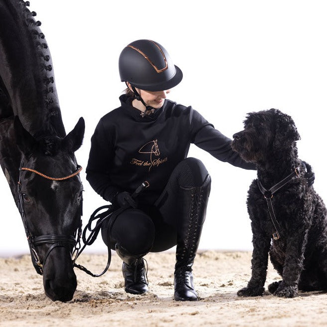 Sweat pour cavalières du XS au XL HKM Equestrian Rosegold