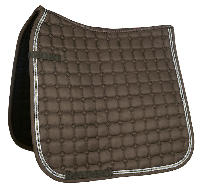 Tapis de selle modèle CSO ou dressage pour chevaux HKM Louise kaki