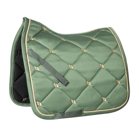 Tapis de selle aux propriétés thermiques pour chevaux Back On Track Night olive