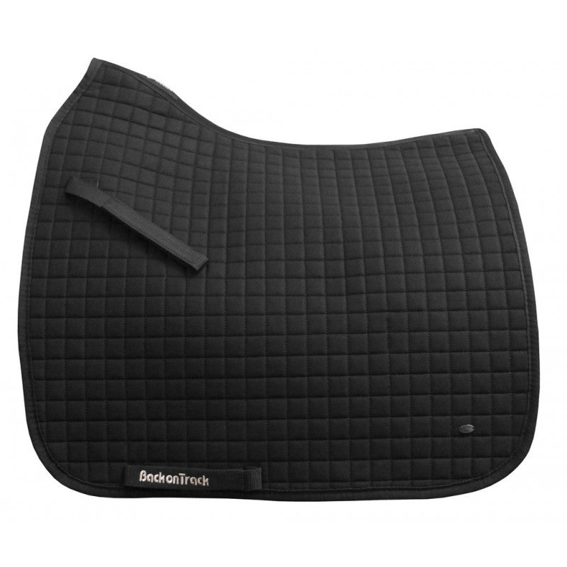 Tapis de selle aux effets thermiques pour chevaux Back On Track One modèle dressage noir