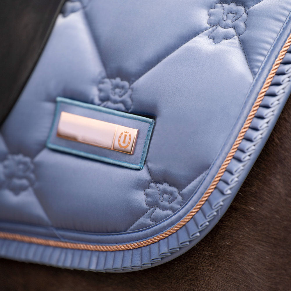 Tapis de selle pour poneys et chevaux Imperial Riding Lovely bleu