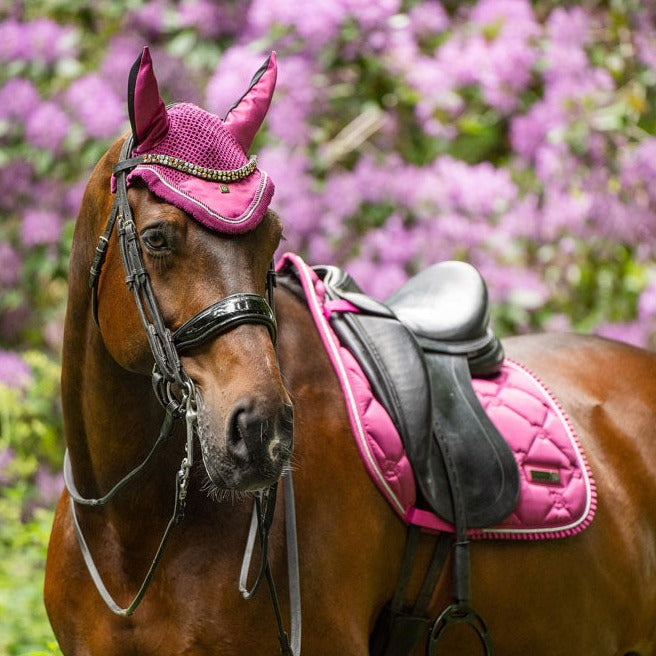 Tapis de selle pour poneys et chevaux Imperial Riding Lovely framboise