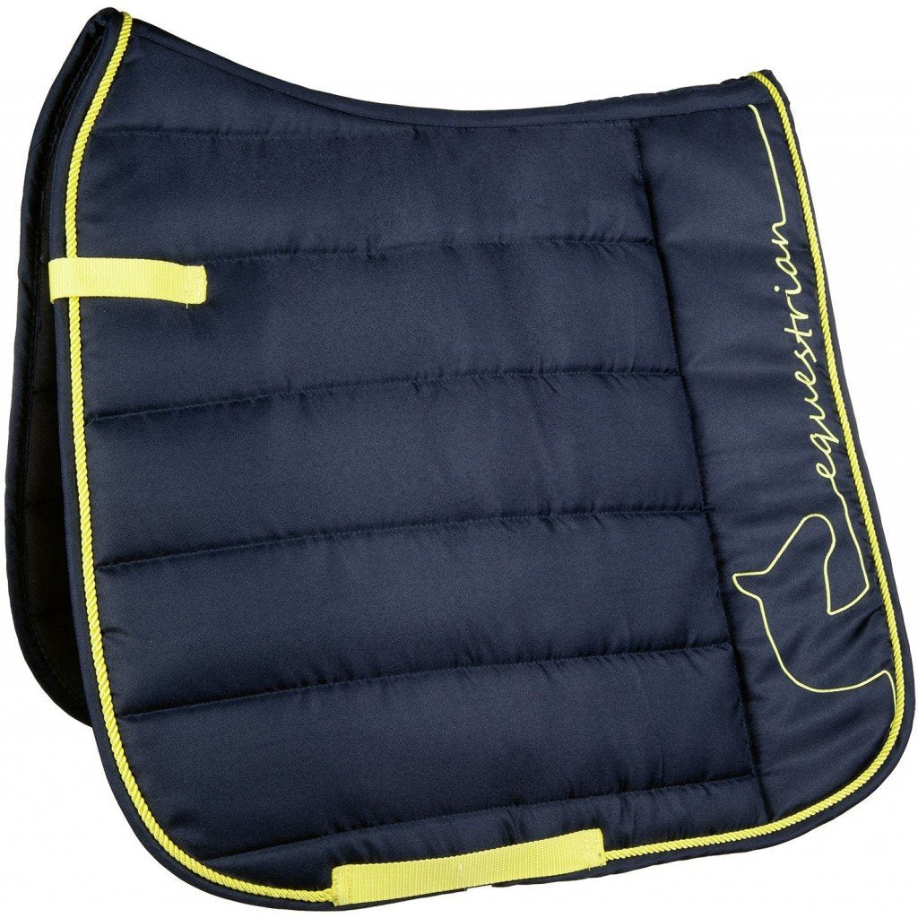 Tapis de selle pour poneys et chevaux HKM Equestrian bleu