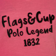 Tee-shirt manches courtes pour femmes du XXS au XXL Flags and Cup Rafaela rose détail