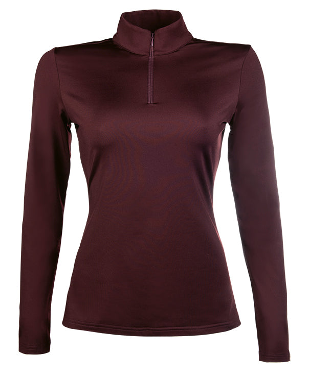 Tee-shirt à manches longues pour cavalières HKM Colors bordeaux