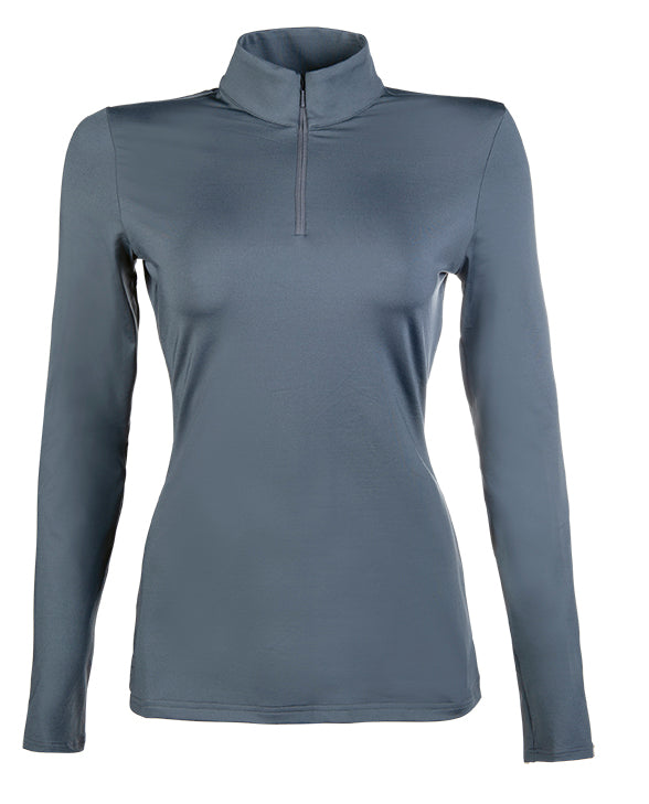 Tee-shirt à manches longues pour cavalières HKM Colors gris