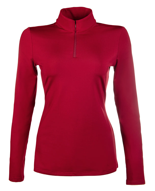 Tee-shirt à manches longues pour cavalières HKM Colors rouge