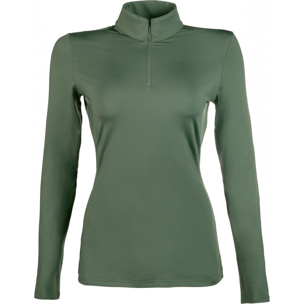 Tee-shirt à manches longues pour cavalières HKM Colors vert