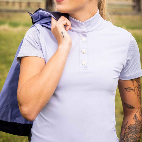 Tee-shirt à manches courtes pour femme du XS au XXL HKM Lavender Bay lavande