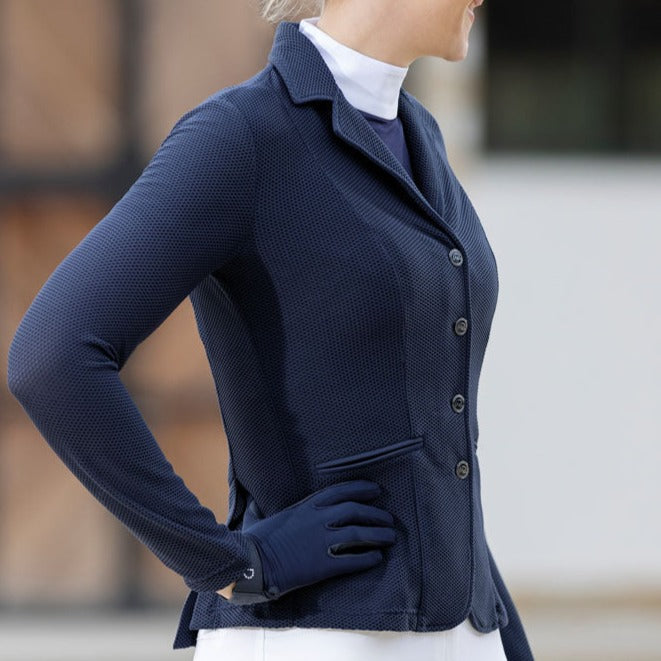 Veste de concours pour cavalières HKM Mesh Linda marine du 34 au 46