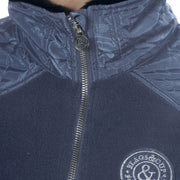 Veste polaire pour cavalières du XXS au XL Flags and Cup Haisla bleu denim détail