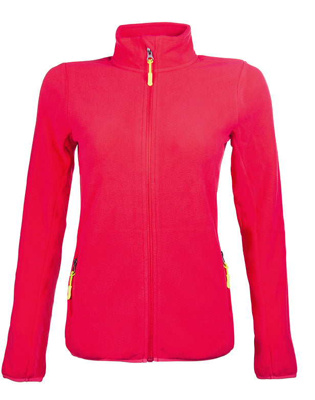 Veste polaire légère et chaude pour cavalière HKM Anna fuchsia