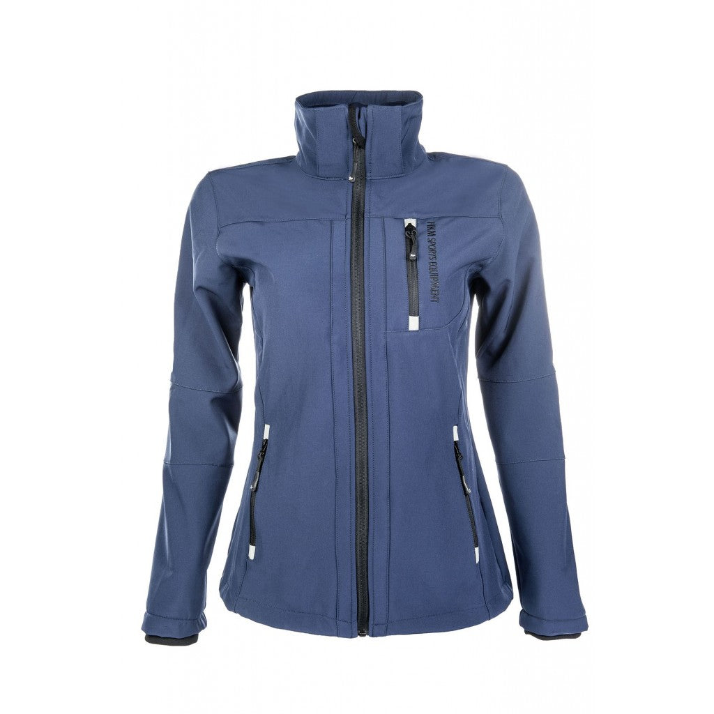 Veste softshell avec capuche pour cavalières HKM Sport bleue