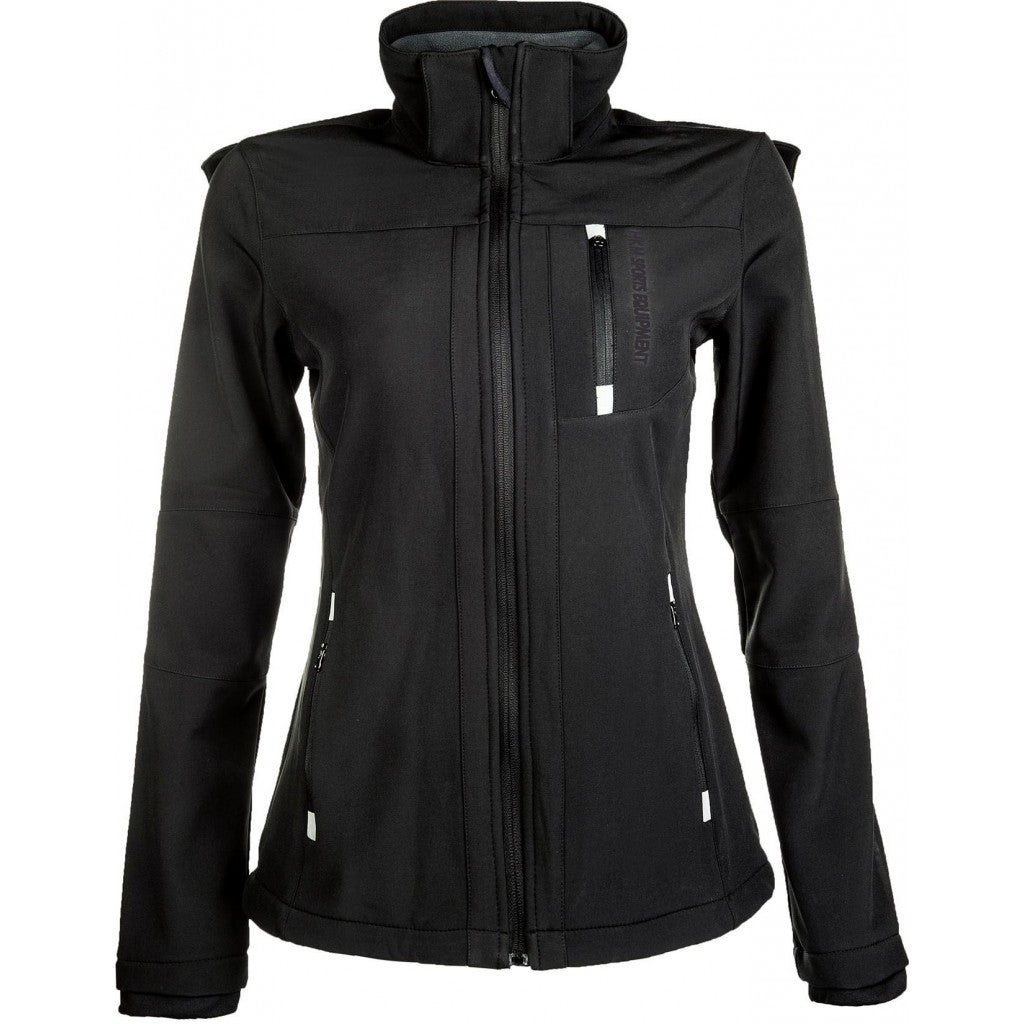 Veste softshell avec capuche pour cavalières HKM Sport noire