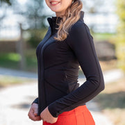 Veste zippée pour femmes du XS au XXL HKM Savona noir