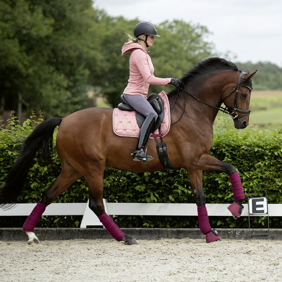 Bandes de polo pour poneys et chevaux HKM Innovation bordeaux portées